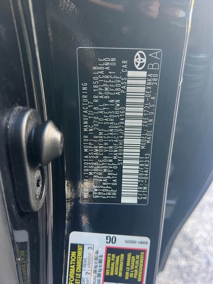 2018 Toyota Corolla LE Plus