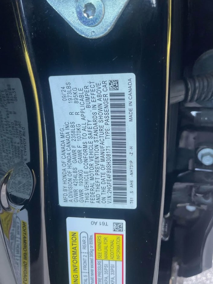 2025 Honda Civic Hybrid Sedan